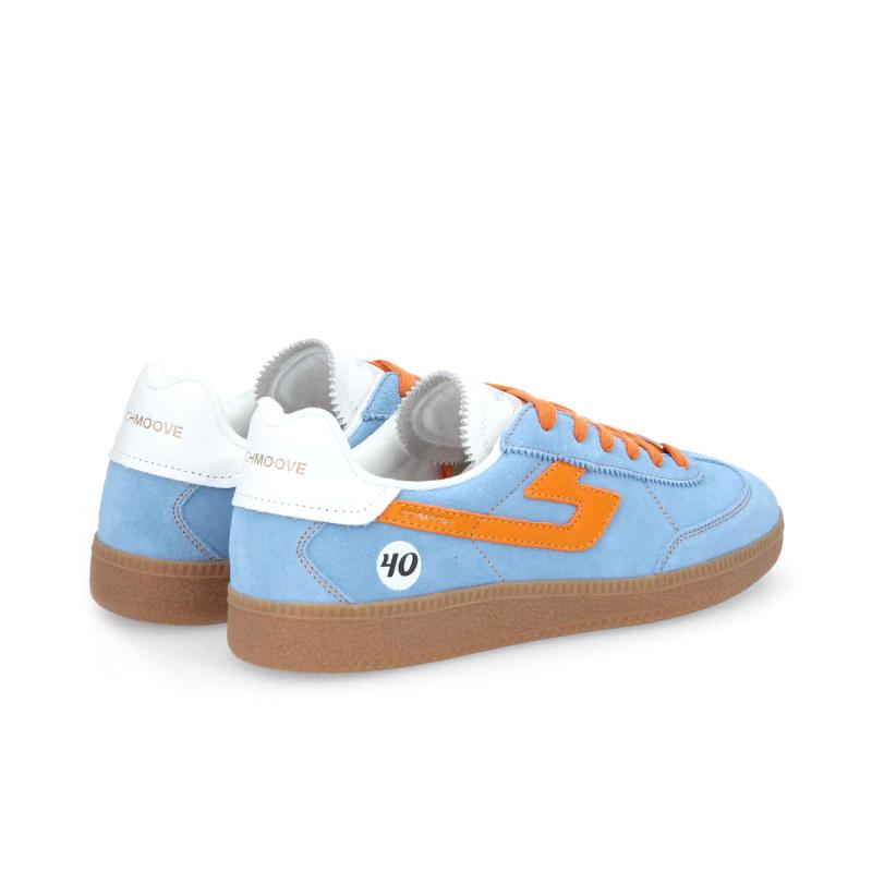 SHEFFIELD JOGGER M - SUEDE/NAPPA - BLEU/ORANGE